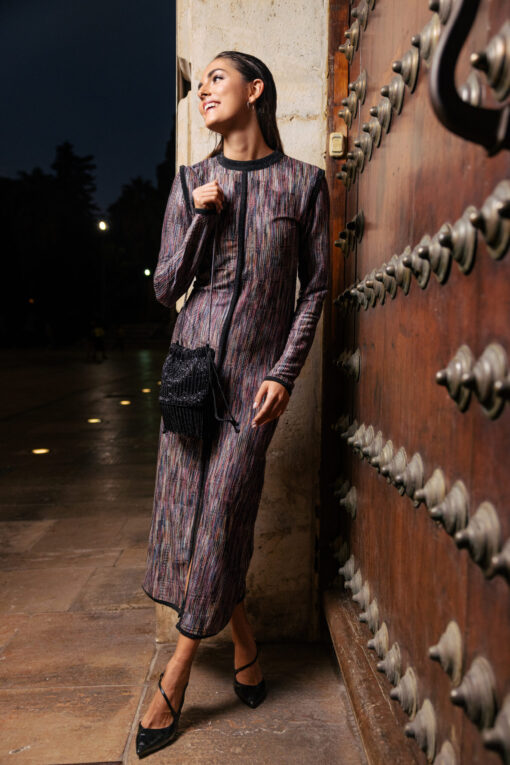 SHOPIA | Vestido Punto Jacquard