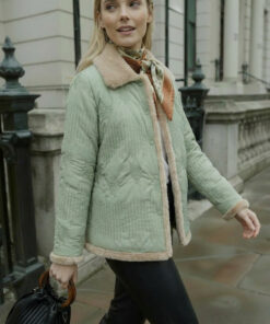 DIANA | Abrigo corto reversible Mint