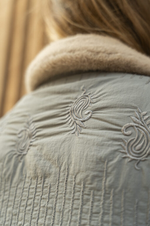 DIANA | Abrigo corto reversible Grey - Imagen 3