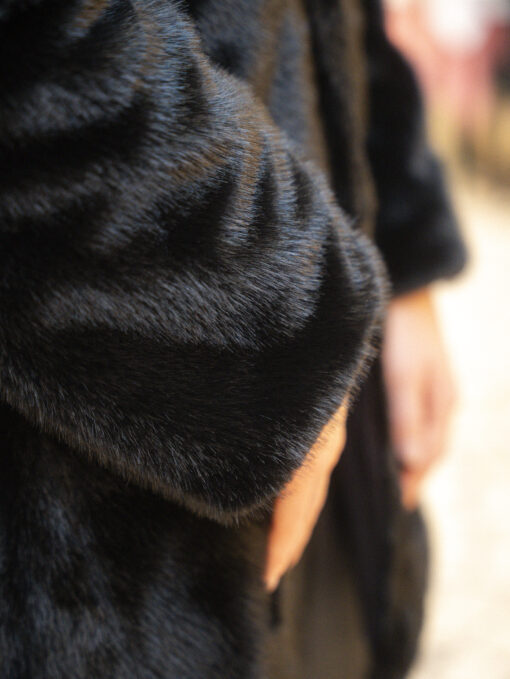 EUDORA | Abrigo midi reversible Black - Imagen 5