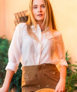 RAQUEL | Camisa Básica Bordada