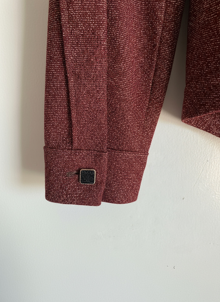 BELEN | Blusa Punto Lurex Manga Larga Cobre/Marrón rojizo - Imagen 7