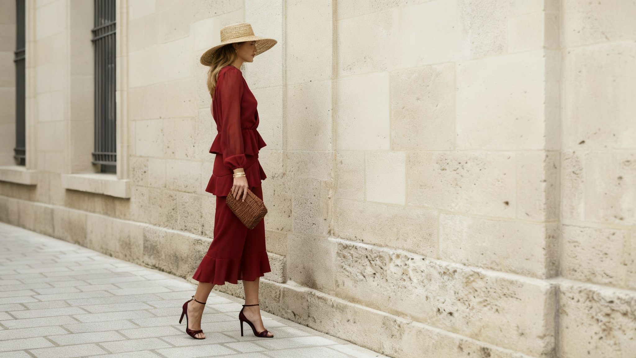 GALA | Set de Gasa Lurex Rojo - Imagen 3