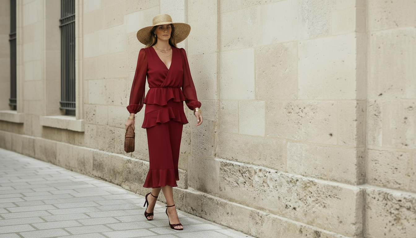 GALA | Set de Gasa Lurex Rojo - Imagen 2