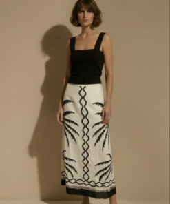 PALM | Falda bordada artesanalmente