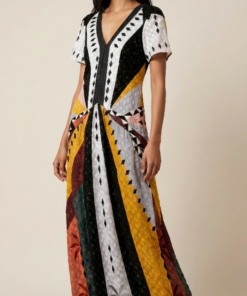 AMAIA | Vestido largo gasa semi seda AMBAR